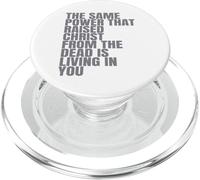 Lo stesso potere che ha sollevato Cristo dai morti sta vivendo in te PopSockets PopGrip per MagSafe