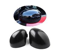 Lo stile del UK Accessori Esterni Auto Copertura specchietto laterale, Adesivo per calotta specchietto per mini Cooper One/S/JCW Serie R R50 R52 R53 2002-2006(Nero lucido)