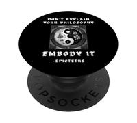 Lo stoicismo incarna la tua filosofia epitteto stoico PopSockets PopGrip Adesivo