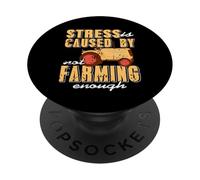 Lo stress sparisce vivendo la vita agricola vera PopSockets PopGrip Adesivo