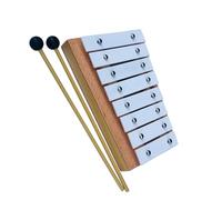 Lo strumento a percussione Glockenspiel con piastra in alluminio a 8 note in legno ha un suono nitido Glockenspiel Strumento A Percussione