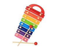 Lo strumento a percussione Glockenspiel xilofono arcobaleno professionale a 8 note attira i giocatori Glockenspiel Strumento A Percussione