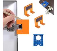 Lo strumento di regolazione della cerniera della porta Easy Hinge Mate, la maschera per la cerniera dello stipite della porta o lo strumento di posizionamento della cerniera(Orange,3pcs)