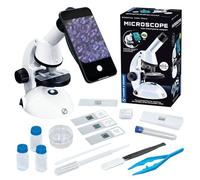 Lo strumento per microscopio Thames & Kosmos Essential STEM con adattatore per smartphone per catturare e visualizzare immagini microscopiche, dispositivo scientifico per principianti, ingrandimento
