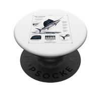 Lo studio Istiophorus Platypterus del pesce vela PopSockets PopGrip Adesivo