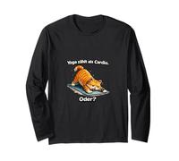 Lo Yoga Conta Come Cardio? Gatto Edition Maglia a Manica