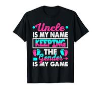 Lo Zio è Il Mio Nome Keeping Gender Is My Game Gender Reveal Maglietta