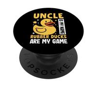 Lo zio è il mio nome Rubber Duck è il mio gioco Rubber Duck PopSockets PopGrip Adesivo