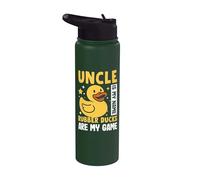 Lo zio è il mio nome Rubber Duck è il mio gioco Rubber Duck Stainless Steel Insulated Water Bottle