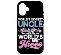 Lo zio più buono del mondo con la nipote migliore del mondo Custodia per iPhone 16