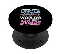 Lo zio più buono del mondo con la nipote migliore del mondo PopSockets PopGrip Adesivo