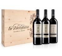 Lo Zoccolaio - Vino Rosso - Barbera D'Alba + Langhe Rosso + Langhe Nebbiolo in Cassetta legno - Confezione Regalo - 3 x 750 ml