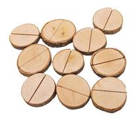 LOABXYUZ 10 Pezzi Porta Numeri da Tavolo in Legno - Porta segnaposto in Legno for Feste