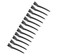 LOABXYUZ 12 Pezzi Fermagli for Capelli a Becco D'Anatra for Parrucchieri, for Parrucchiere, 8,5 cm, Neri