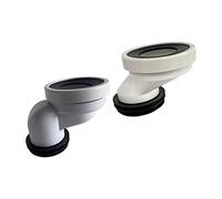 LOABXYUZ 2 Pezzi Connettore Flangia WC Offset 110 mm Flangia WC Shifter for Riparazione Scarico Idraulico Vasca Pulizia rifiuti