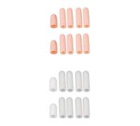 LOABXYUZ 20 Pezzi di Protezioni in Gel for Il Pollice, Manicotti for, Tubi e Cappucci - for idratare Le Punte delle screpolate - Martello for dei Piedi - Pelle + Bianco