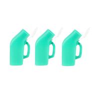 LOABXYUZ 3 Pezzi di Bottiglia Duck Men autoclavabile di Forma Quadrata da 1,0 Litri con Coperchio Blu