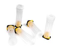 LOABXYUZ 5 Gabbie a rulli for api Regine con Porta-Bicchieri e Supporti for Celle