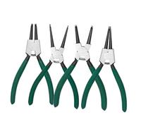 LOABXYUZ Kit di 4 pinze for Anelli Elastici, Impugnatura Antiscivolo, Molla Multiuso, Acciaio ad Alto tenore di Carbonio, utensile di rimozione di Fissaggio da 7"