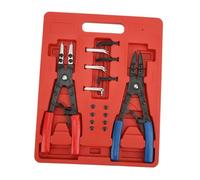 LOABXYUZ Pinze for Anelli Elastici a mandrino da 2 Pezzi, pinze for Anelli Elastici a cricchetto a Molla ad Alta Resistenza in Acciaio Resistente all'Usura for impianti Idraulici