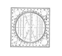 LOABXYUZ Righello da Disegno Multifunzionale, Funzione Universale, Modello Verticale Trasparente for la Progettazione di casseforme, Scuola, Studio