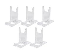 LOABXYUZ Set di 5 Piccoli Supporti espositivi in plastica Trasparente for Dvd e Libri, cavalletti in plastica o Supporti/portapiatti