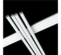 Loacea Barre ABS solide lunghezza 250/500 mm, barre di plastica rotonde e dritte, for modello didattico 20 pezzi(4MMX500MM)