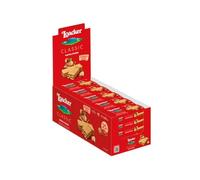 Loacker, Classic Napolitaner, Wafer alla Nocciola, Display 25 Pezzi da 45g | Biscotti con Cialde Wafer Farcite con Crema alle Nocciole 100% Italiane, Merenda e Colazione, 25 Snack Monoporzione