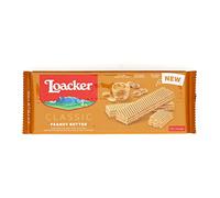 Loacker Classic Peanut Butter, Fragranti Cialde di Wafer con Deliziosa Crema al Burro d'Arachidi, Merenda e Snack, Confezione da 1400g