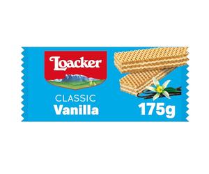 Loacker, Classic Vanille, Wafer Classico con 3 Strati di Cialde Farcite con Crema alla Vaniglia, 100% Vaniglia Bourbon, Merenda e Snack, 1 Confezione da 175g