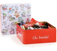 Loacker Latta Gnometti Best Of, Mix di Bontà Minis in una Confezione Regalo Latta con Gnometti, Bontà a Base di Cioccolato al Latte, Fondente e Bianco, 1 Confezione da 307,5 g