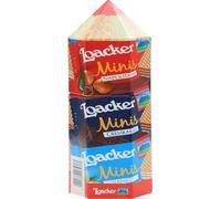 Loacker, Matita XL Confezione Regalo da 100g, Assortimento Minis Vari Gusti | Confezione Riutilizzabile a Forma di Matita Colorata con 10 Wafer Minis con Creme alla Vaniglia, Cioccolato o Nocciola