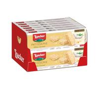 Loacker - Patisserie Gran Pasticceria White Coconut - Pasticcini Wafer con Cuore di Crema di Cocco, Ricoperti di Cioccolato Bianco e Fiocchi di Cocco - Merenda e Snack - Confezione da 12 Pezzi