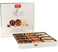 Loacker, Rose of the Dolomites Selection, Mix di Praline al Cioccolato Fondente, Bianco e al Latte, Cialde Wafer, Crema di Nocciole Tostate, Merenda e Snack, Confezione da 24 Cioccolatini Monoporzione