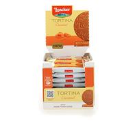 Loacker Tortina Caramel, Fragranti Cialde di Wafer Ricoperte di Cioccolato al Latte con Cuore di Crema al Caramello, Confezione da 24 Pezzi