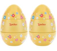 Loacker, Uovo "Fantasia Gialla", Uovo di Pasqua Ripieno di Delizie Assortite di Wafer e Snack al Cioccolato, 6 Varietà in 15 Monoporzioni, Happy Easter 2025, Confezione in Latta da 140,2g