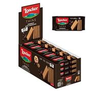 Loacker | Wafer Crema Cioccolato Fondente | Loacker Classico Fragrante Wafer Cioccolato - 25 Pezzi | Snack Cioccolato Fondente