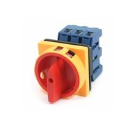 Load circuit breaker rotary switch AC 690V 63A 6 Terminals 3 Poles 3 Phases 3NO 2 Positions On-Off Rotary Cam Changeover Switch