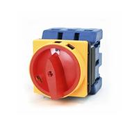 Load circuit breaker switch AC Ui 660V Ith 80A ON/OFF 2 Position 3 Poles 3 Phases 3NO Rotary Cam Changeover Switch