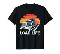 Load Life Funny Truck Driver Trucker Trucking Men Women Maglietta