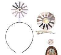 Loading Creative - Cerchietto per capelli divertente, con design con caricamento del cervello girevole, accessorio per capelli stravagante da donna, ideale per feste, regali e uso quotidiano (A+B