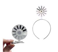 Loading Creative Headband/Hairpin,Rotatable Brain Is Loading Hair Accessory, Fun & Creative loading Hairpins for Women and Men (Headband+Hairpin, One Size)