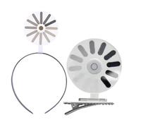 Loading - Fascia per capelli girevole, creativa, per cosplay Live Streaming, accessorio unisex per uomini e donne, design in metallo, 10 x 6 cm