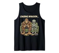 Loading Invasion Sasquatch Bigfoot Alien Playing Video Games Canotta