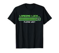Loading Luck 99% Complete St Patricks Day Funny Bar Gamer Maglietta