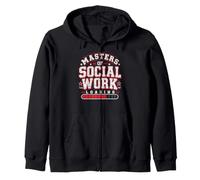 Loading Social Worker Community Masters of Social Work Felpa con Cappuccio