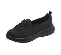 Loafer - Mocassini da donna, per il tempo libero, single, scarpe da passeggio, per escursioni, pick up, per bambini, traspiranti, alla moda, per comodi slip on comfort, Nero , 40 EU