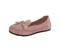 Loafer - Scarpe da donna in pelle, leggere, per il tempo libero, con suola morbida, eleganti e comode, da corsa, da ginnastica, sportive, Colore: rosa., 38 EU
