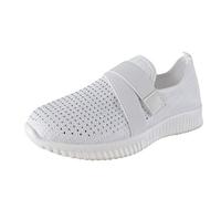 Loafer - Scarpe da ginnastica estive da donna, in rete, traspiranti, leggere, tinta unita, suola spessa, ammortizzanti, comode, da jogging, per attività all'aria aperta, corsa, allenamento, estive 37