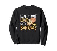 Loafing out Loud with Banane Funny Baking Banana Bread Fans Felpa